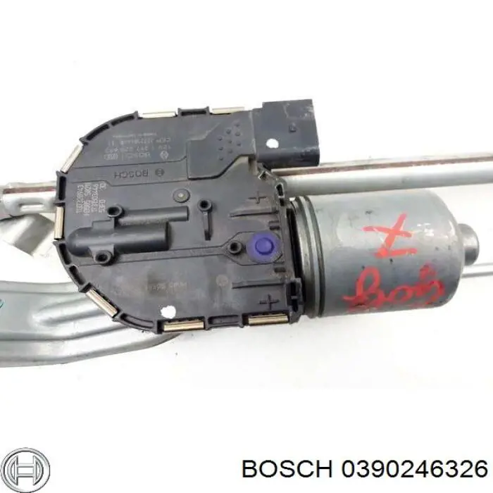 Motor del limpiaparabrisas Renault (RVI) 0390246326