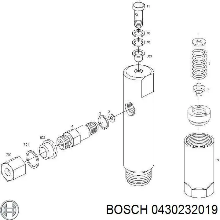 A0020175821 Mercedes inyector de combustible