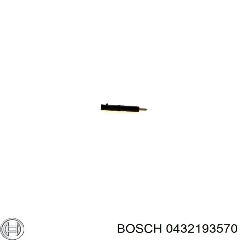 0432193570 Bosch inyector de combustible