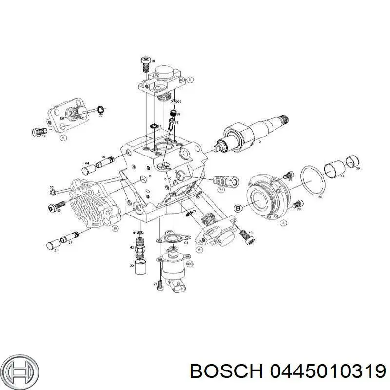 0445010319 Bosch bomba de alta presión