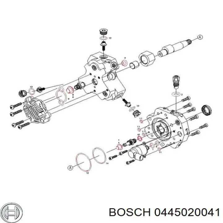 0445020041 Bosch bomba de combustible mecánica