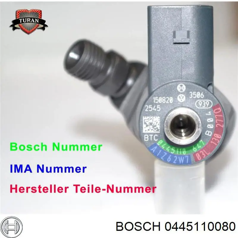 0445110080 Bosch Inyector de combustible