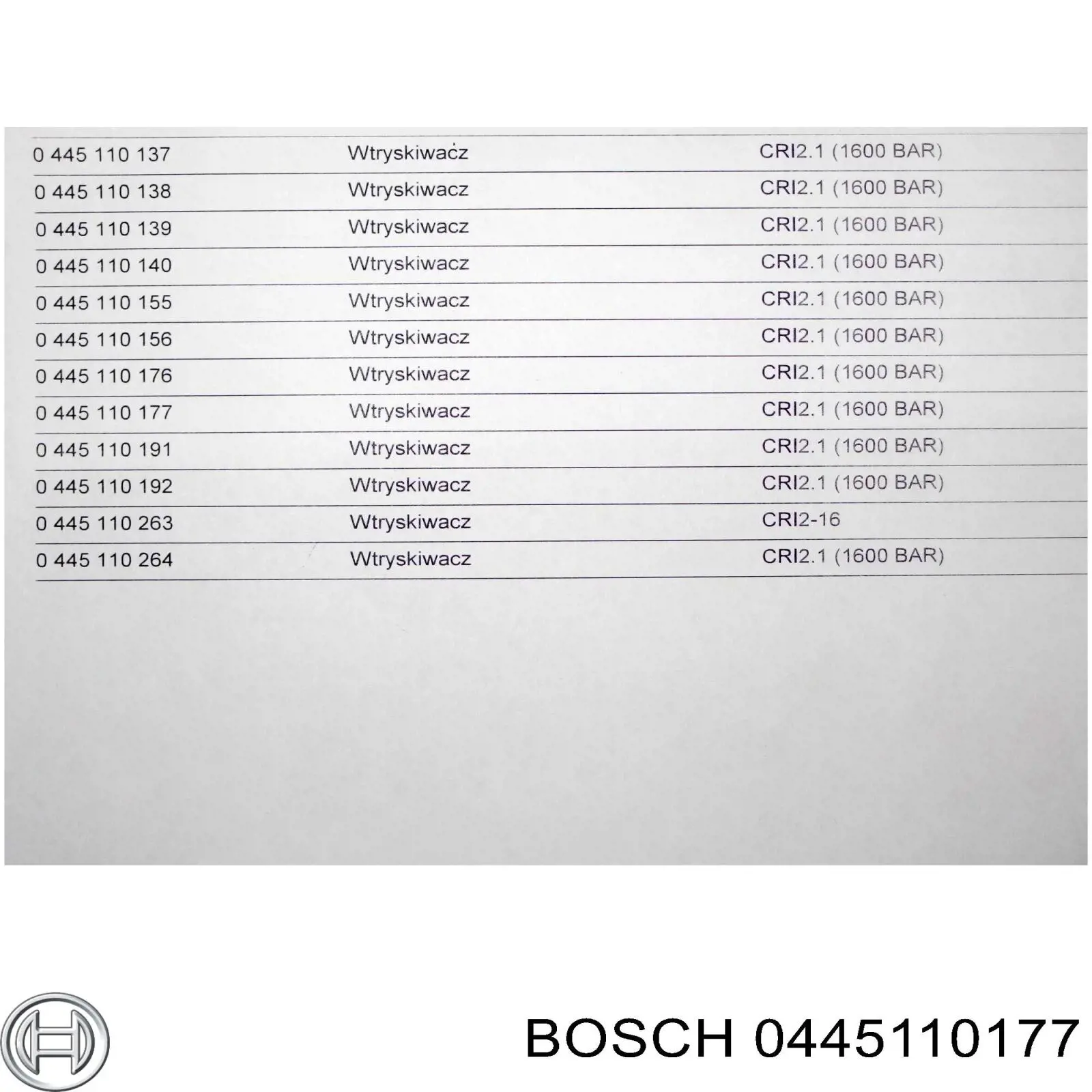 0445110177 Bosch