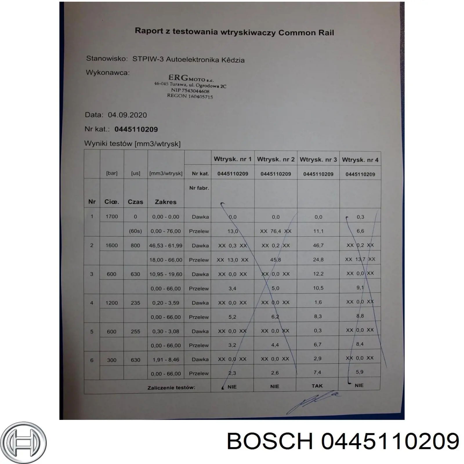 0445110209 Bosch inyector