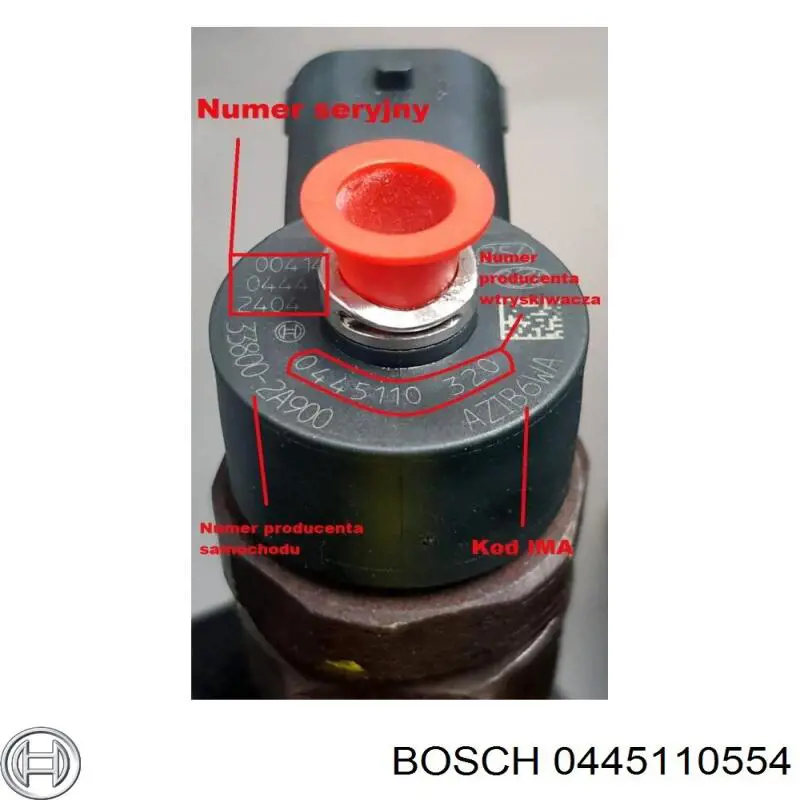 0445110554 Bosch inyector de combustible