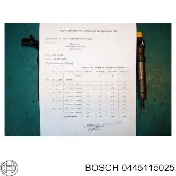 0445115025 Bosch Inyector de combustible
