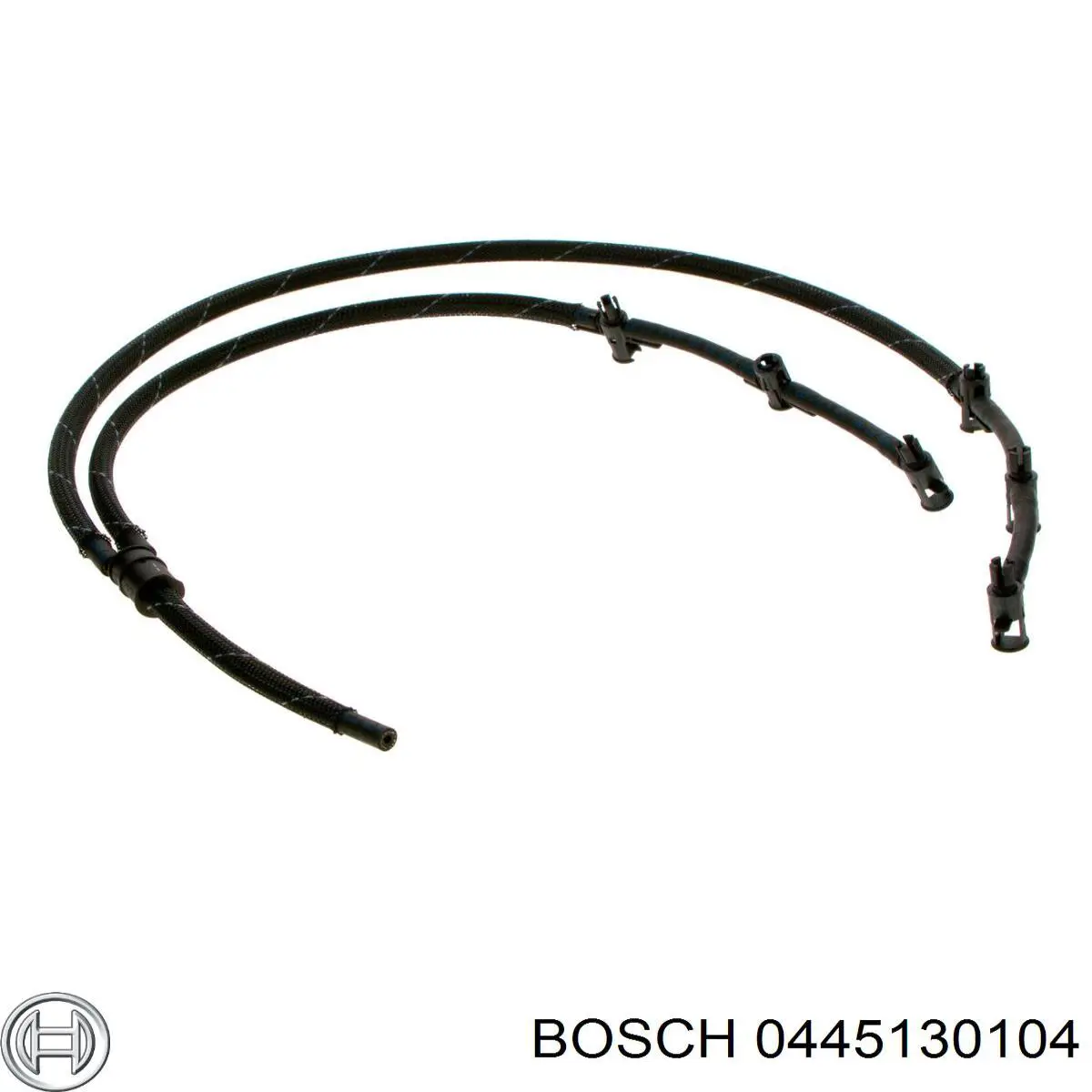 0445130104 Bosch tubo de combustible atras de las boquillas