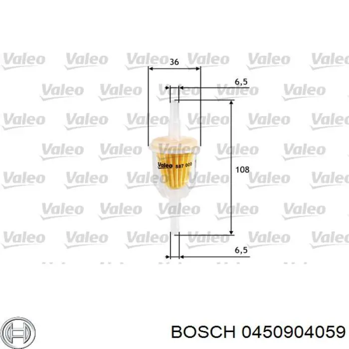 0450904059 Bosch filtro combustible