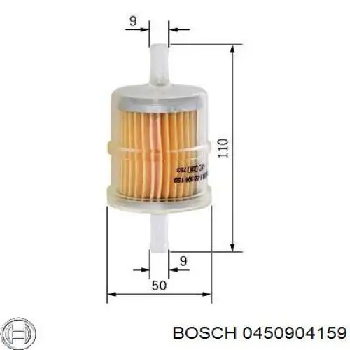 0 450 904 159 Bosch filtro combustible
