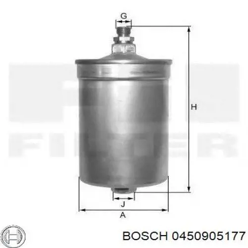 0450905177 Bosch filtro combustible
