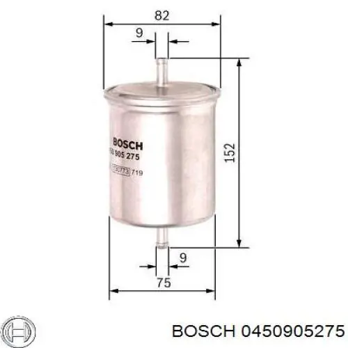 0 450 905 275 Bosch filtro combustible