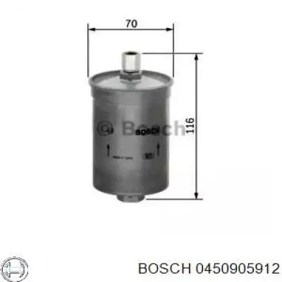 0450905912 Bosch filtro combustible