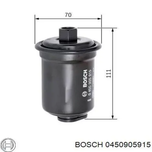 0450905915 Bosch filtro combustible