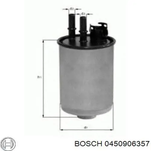0450906357 Bosch filtro combustible