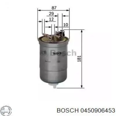 0 450 906 453 Bosch filtro combustible