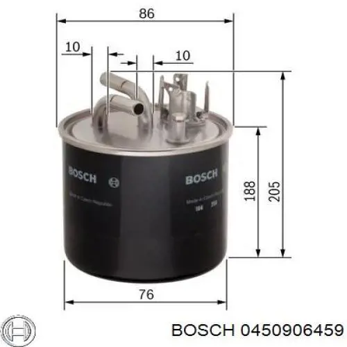 0450906459 Bosch filtro combustible