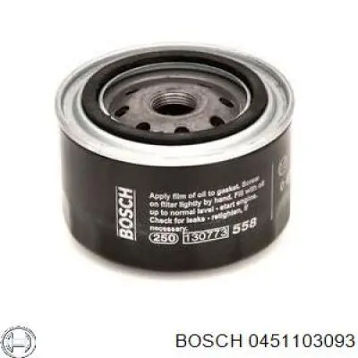 0451103093 Bosch filtro de aceite