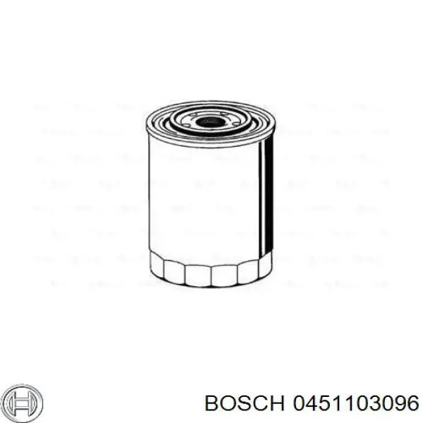 Filtro de aceite 0451103096 Bosch