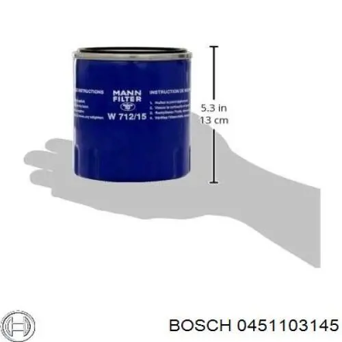 0451103145 Bosch filtro de aceite