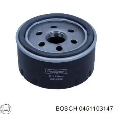 Filtro de aceite Renault Megane 1 LA0, LA1