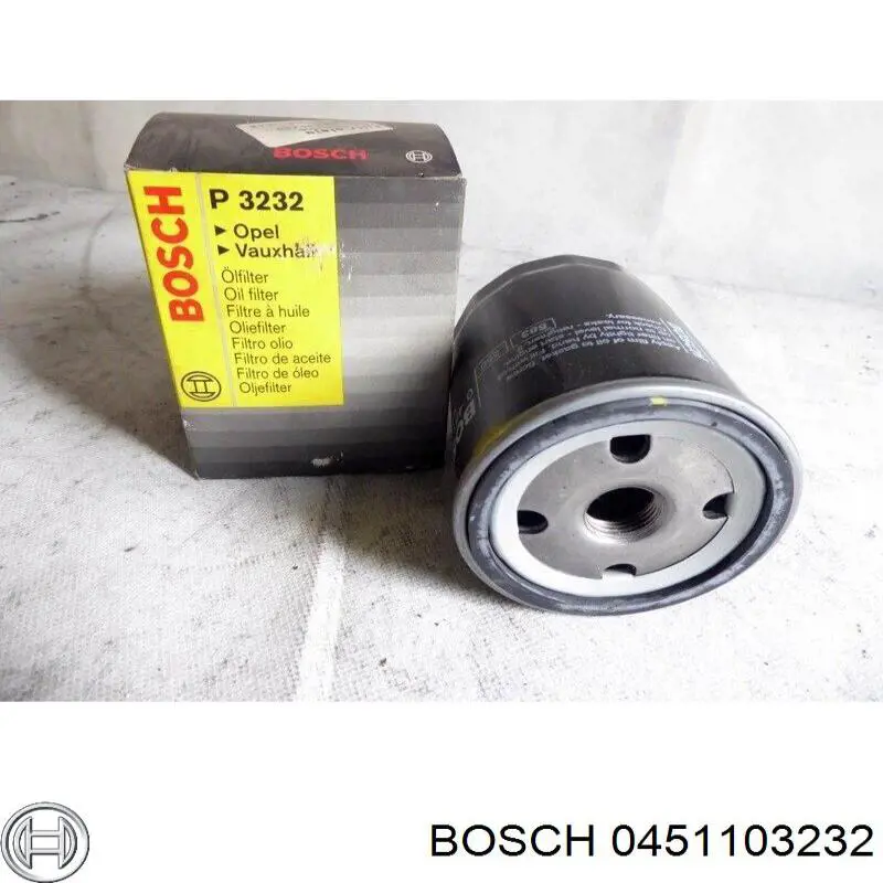 0451103232 Bosch filtro de aceite