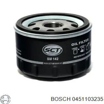 Filtro de aceite 0451103235 Bosch