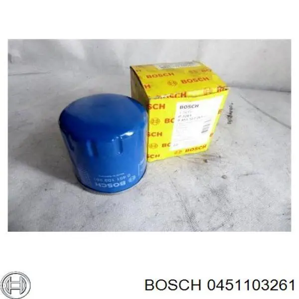 0 451 103 261 Bosch filtro de aceite