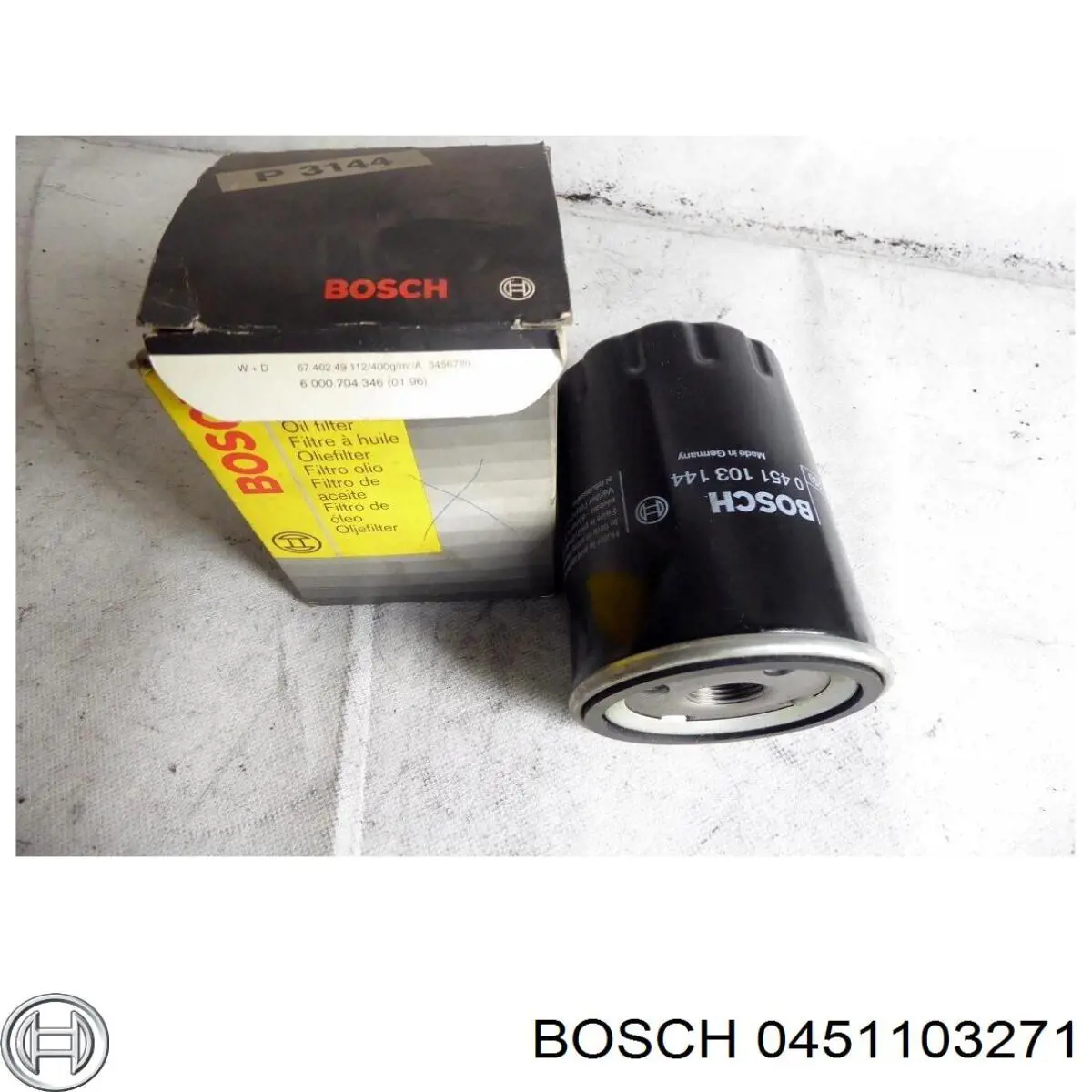 Filtro de aceite 0451103271 Bosch