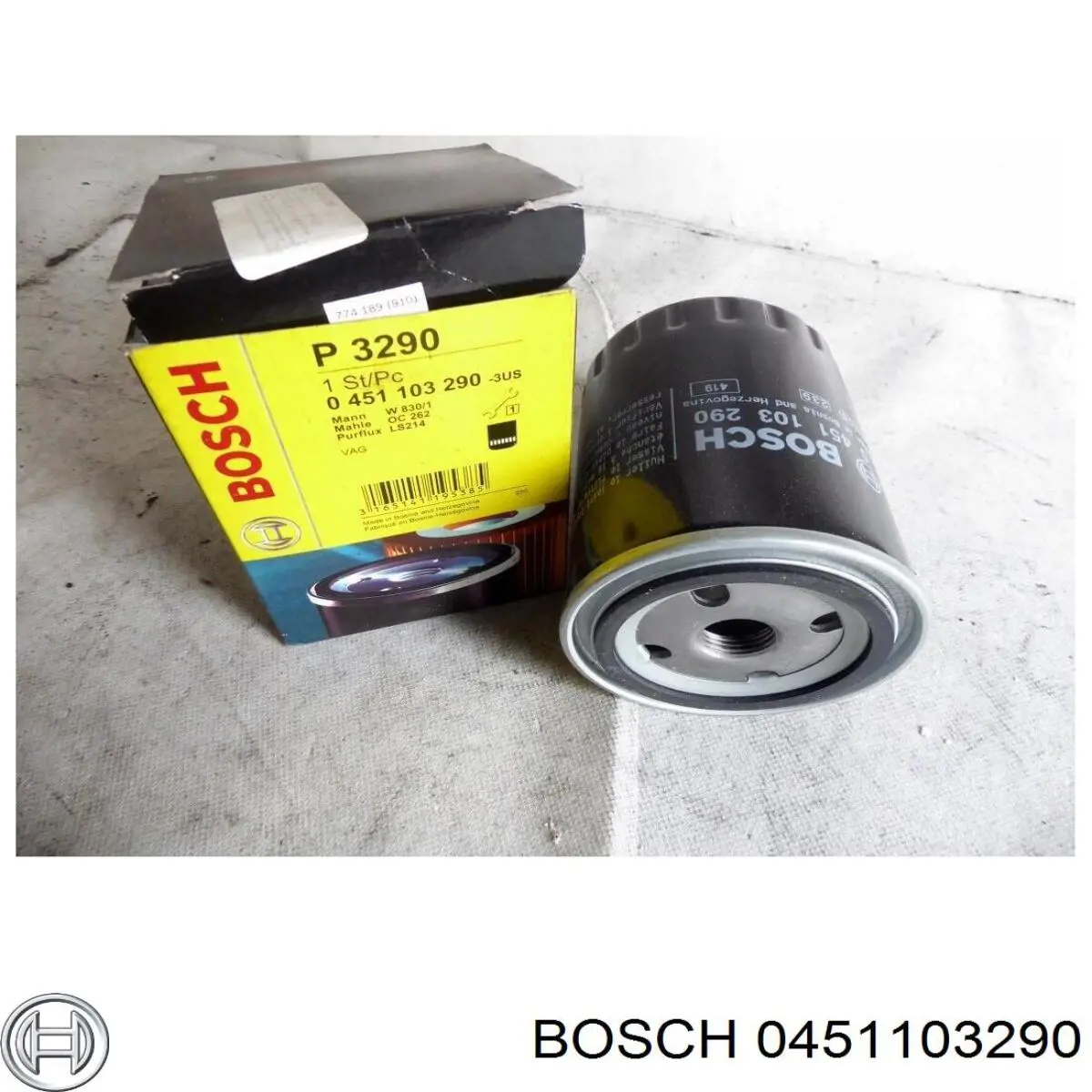 0 451 103 290 Bosch filtro de aceite