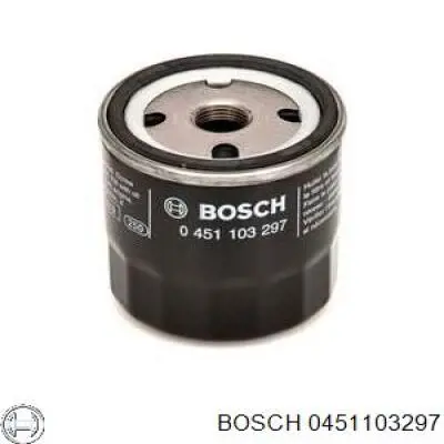 0 451 103 297 Bosch filtro de aceite