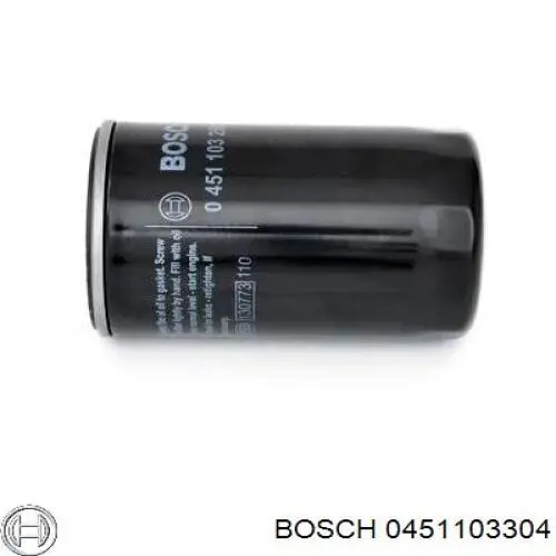 0 451 103 304 Bosch filtro de aceite
