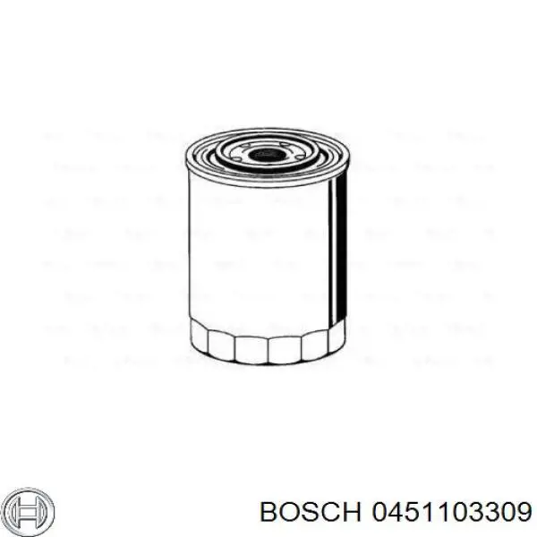 0451103309 Bosch filtro de aceite