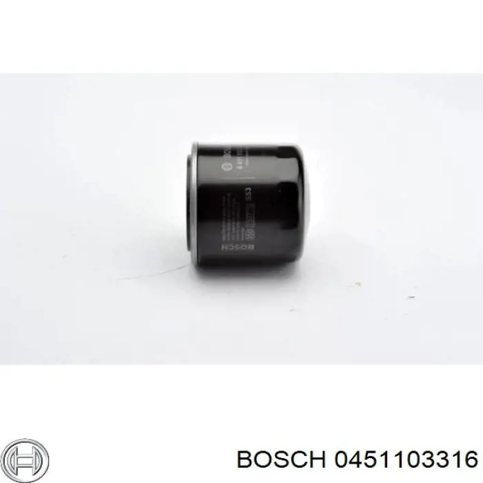 0451103316 Bosch filtro de aceite