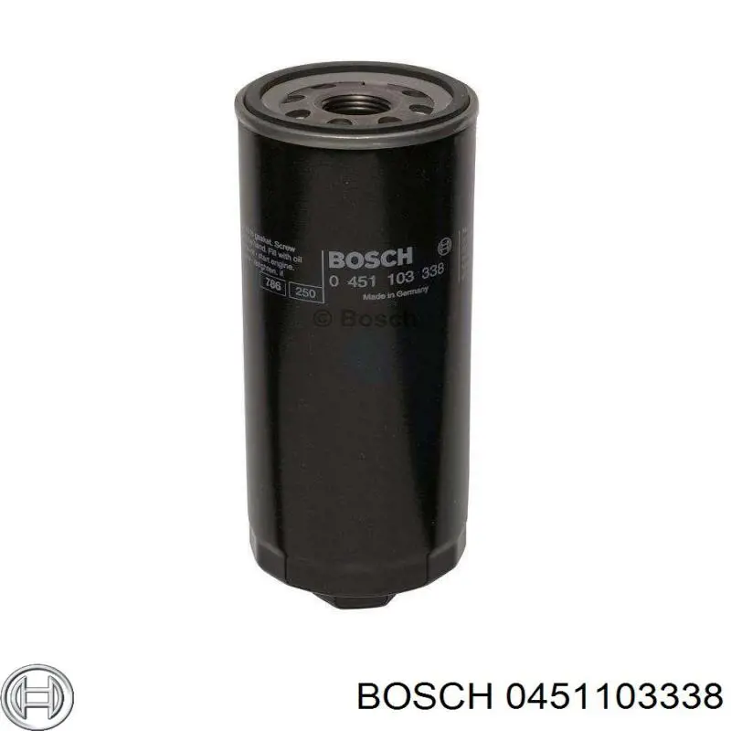 0451103338 Bosch filtro de aceite