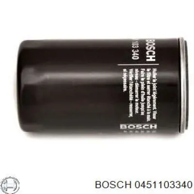 0451103340 Bosch filtro de aceite