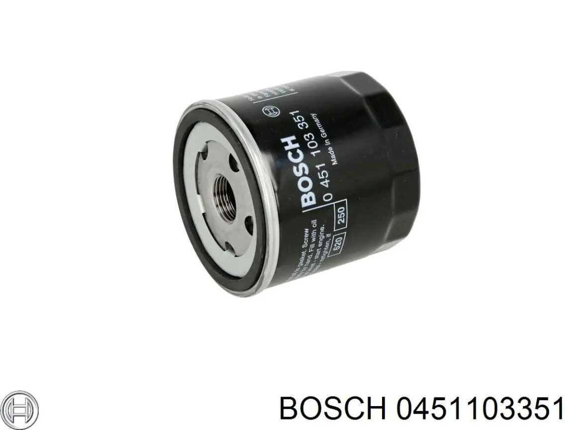 Filtro de aceite Bosch 0451103351