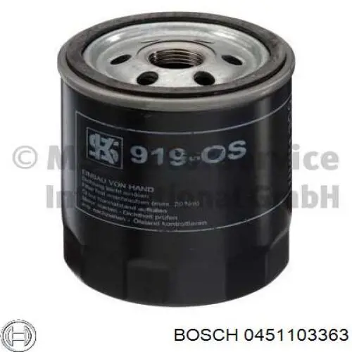 0451103363 Bosch filtro de aceite