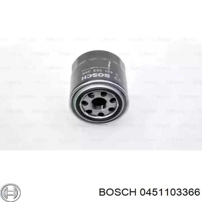 0 451 103 366 Bosch filtro de aceite