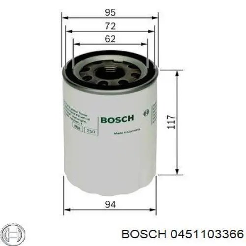 7O0057 Ridex Filtro aceite