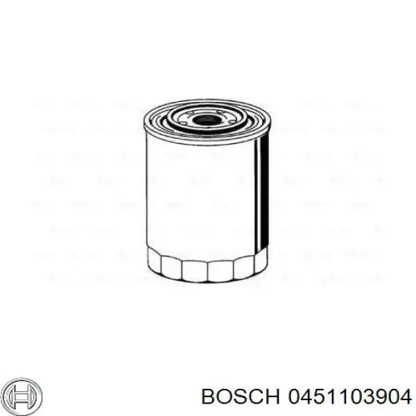 0451103904 Bosch filtro de aceite
