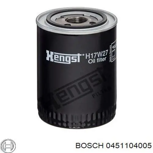 Filtro del sistema hidráulico OC103 Mahle Original
