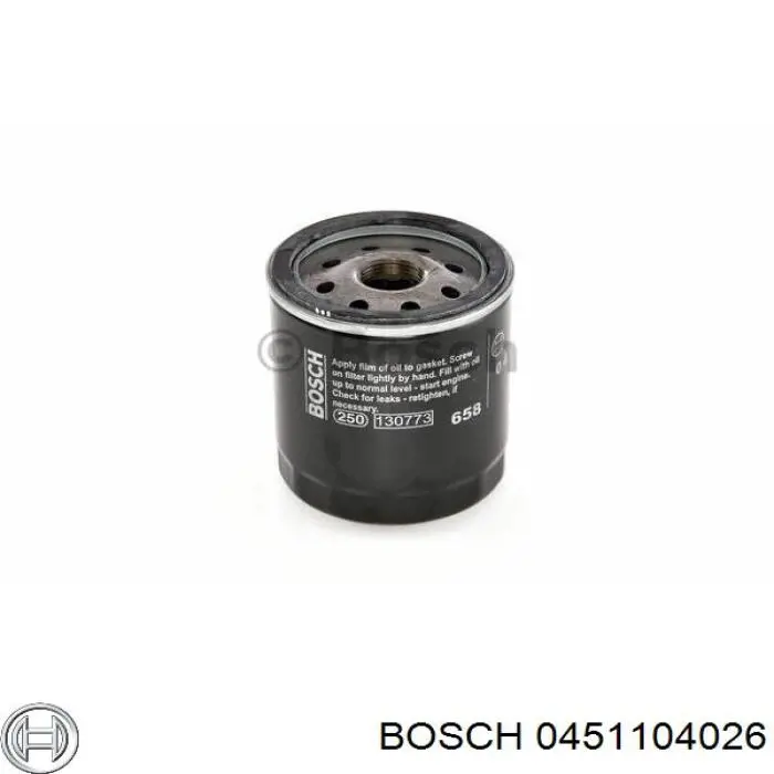 0451104026 Bosch filtro de aceite