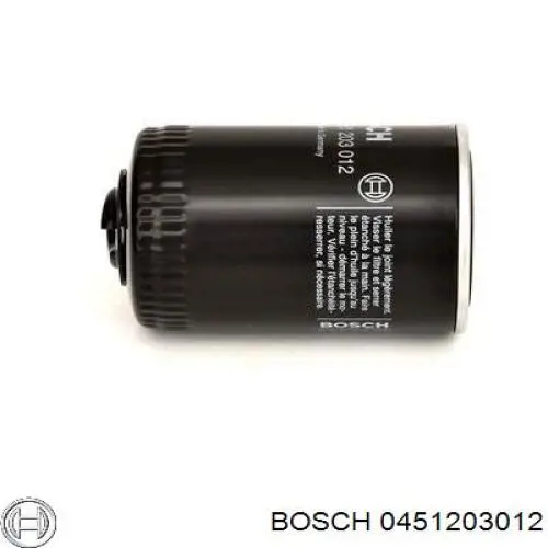 0 451 203 012 Bosch filtro de aceite