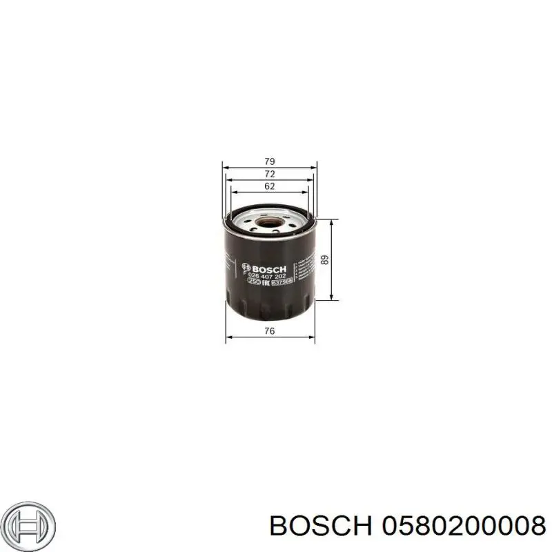 0 580 200 008 Bosch módulo alimentación de combustible