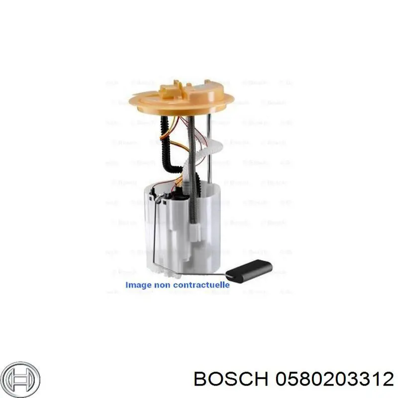 0 580 203 312 Bosch módulo alimentación de combustible