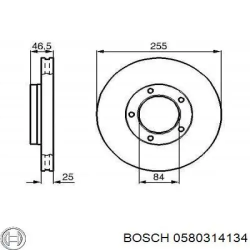 0 580 314 134 Bosch módulo alimentación de combustible