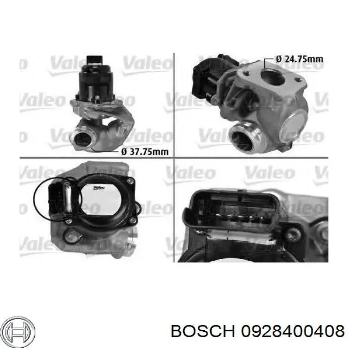 Válvula de regulación de gases Bosch 0928400408 precio, desde 116,68 EUR