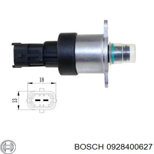 0928400627 Bosch Válvula reguladora de presión del sistema common rail
