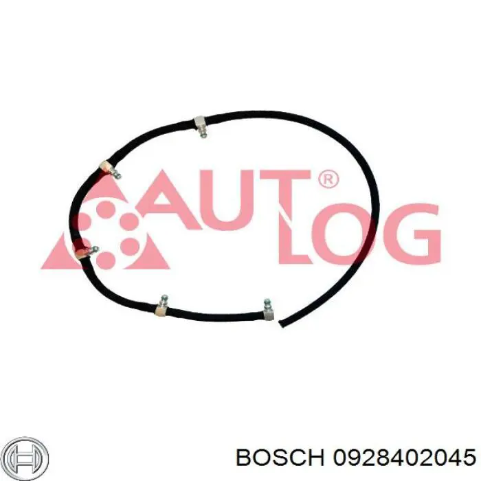 Tubería de retorno de combustible de los inyectores 0928402045 Bosch