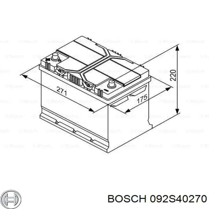 Batería de Arranque Bosch (092S40270)